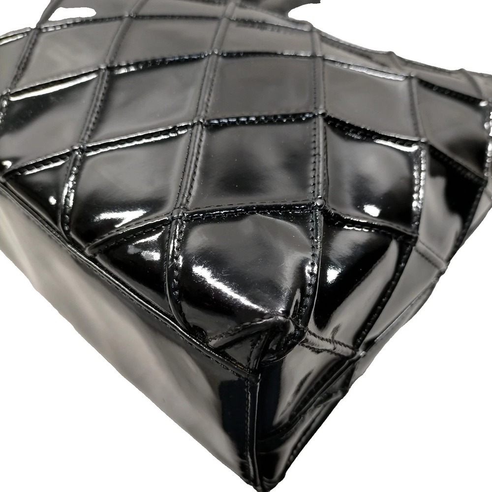 Chanel Vintage Quilted Patent Leather Shoulder Bag - Picture 9 of 14